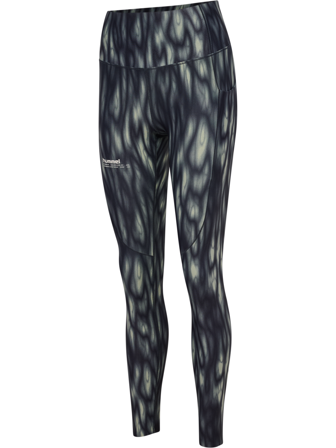 hmlHIIT AOP INTENSITY HW TIGHTS, SEAGRASS, packshot