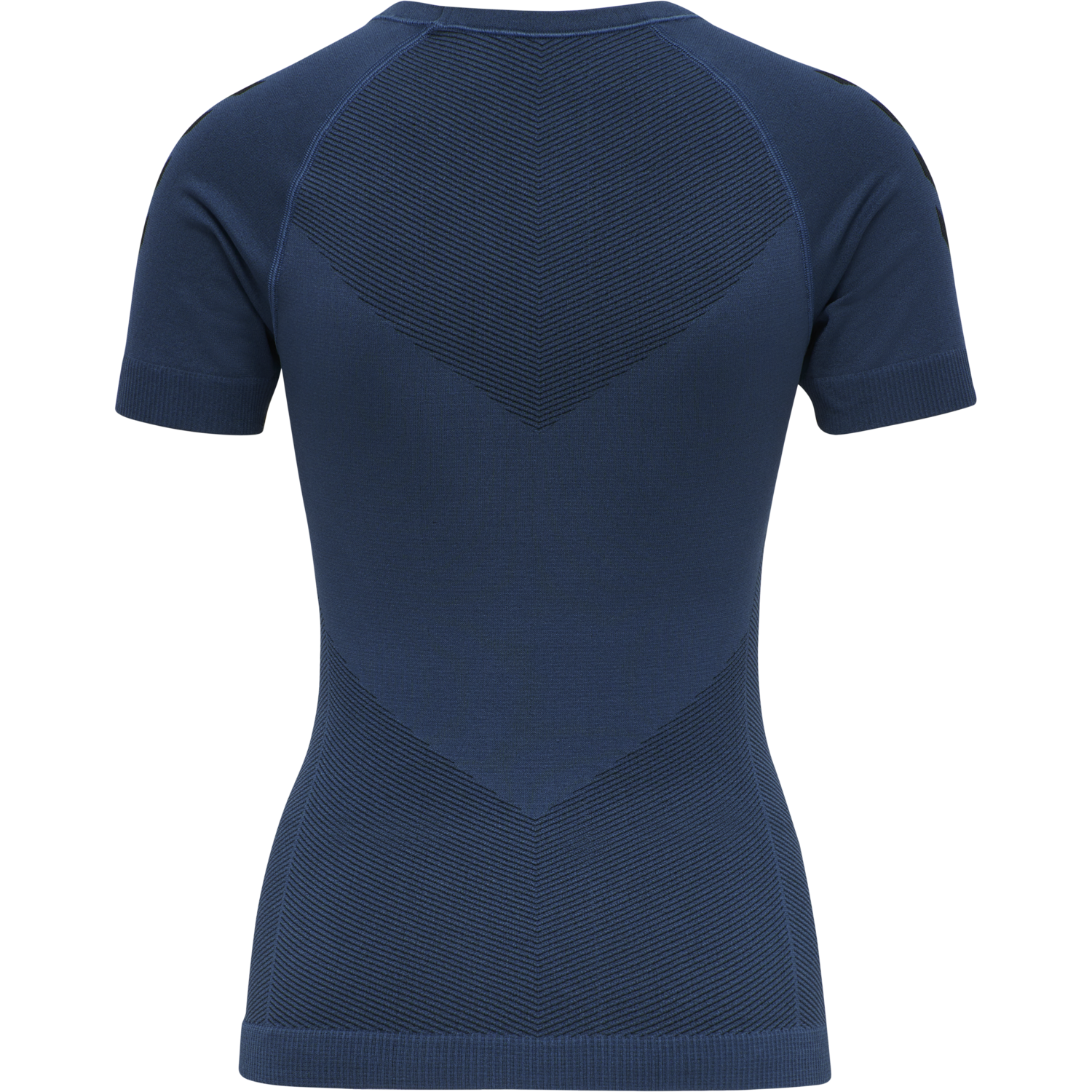 HUMMEL FIRST SEAMLESS JERSEY S/S WOMAN, DARK DENIM, packshot