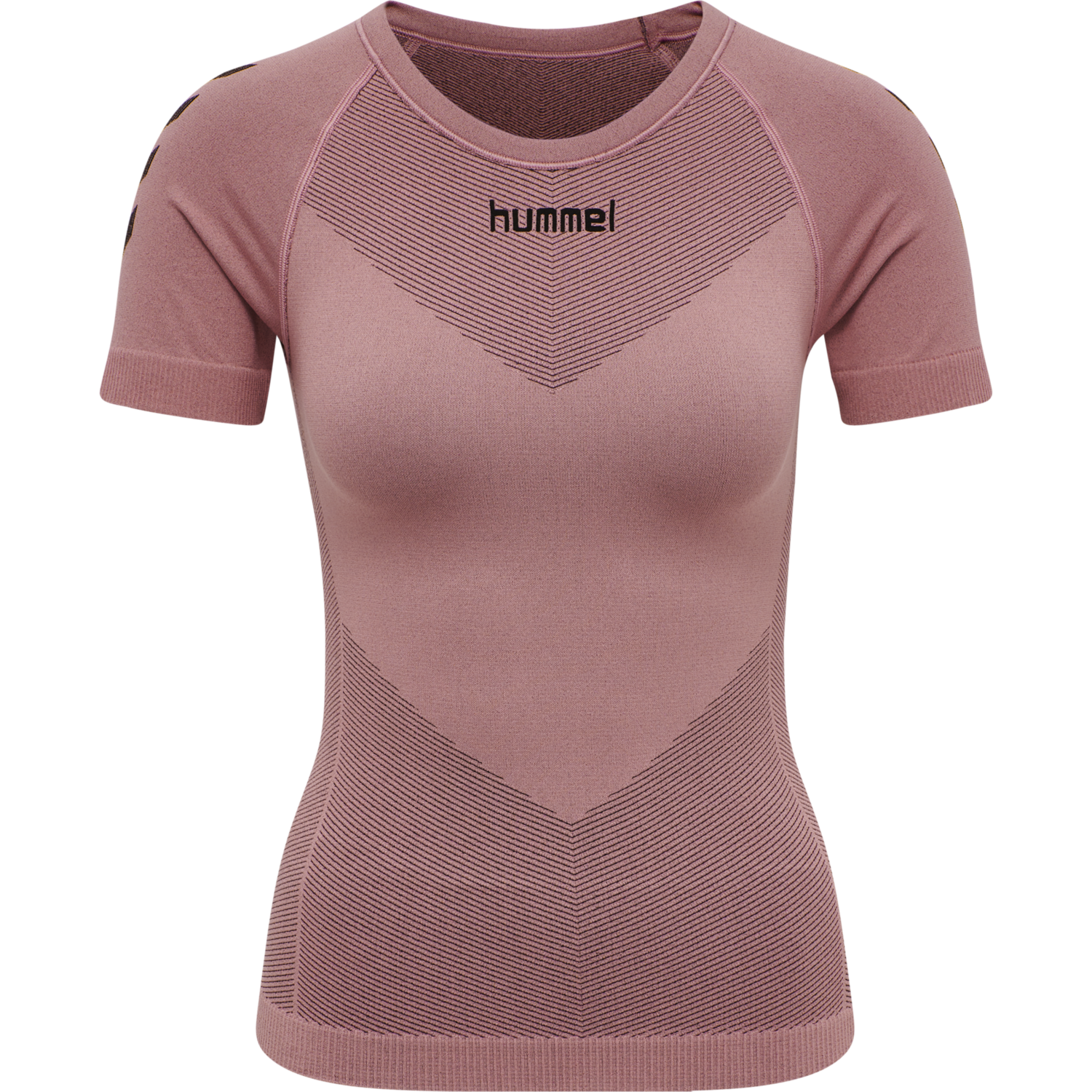 HUMMEL FIRST SEAMLESS JERSEY S/S WOMAN, DUSTY ROSE, packshot