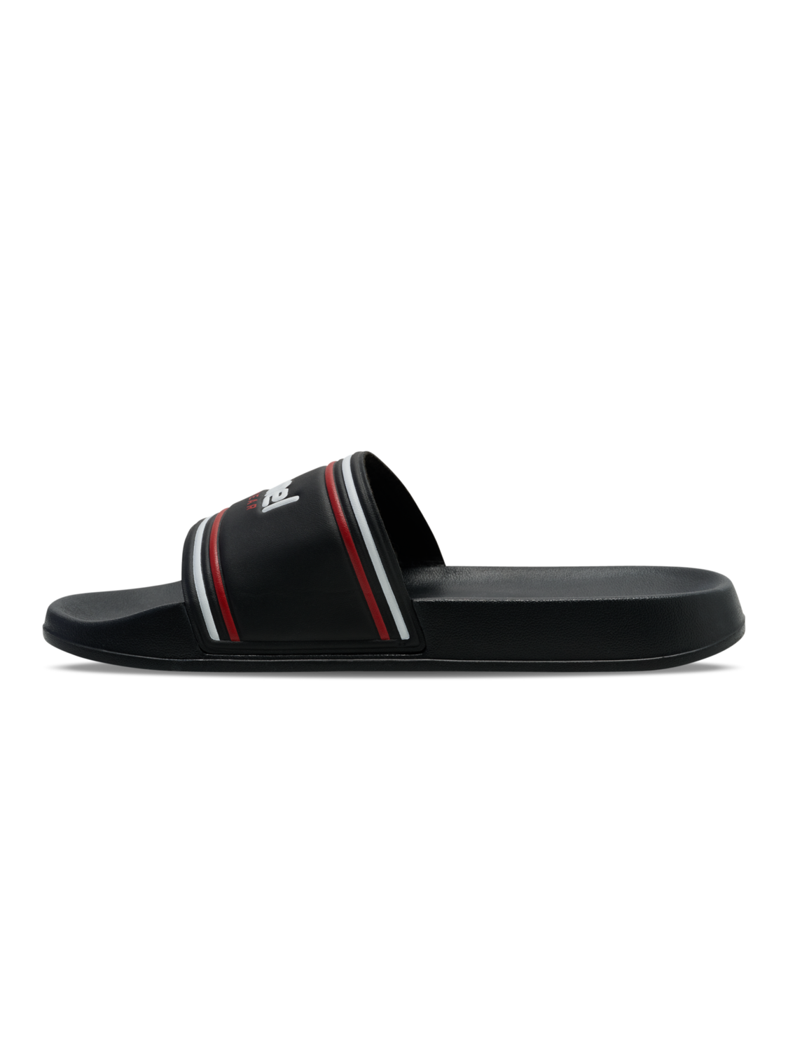POOL SLIDE RT, BLACK/WHITE/RED, packshot