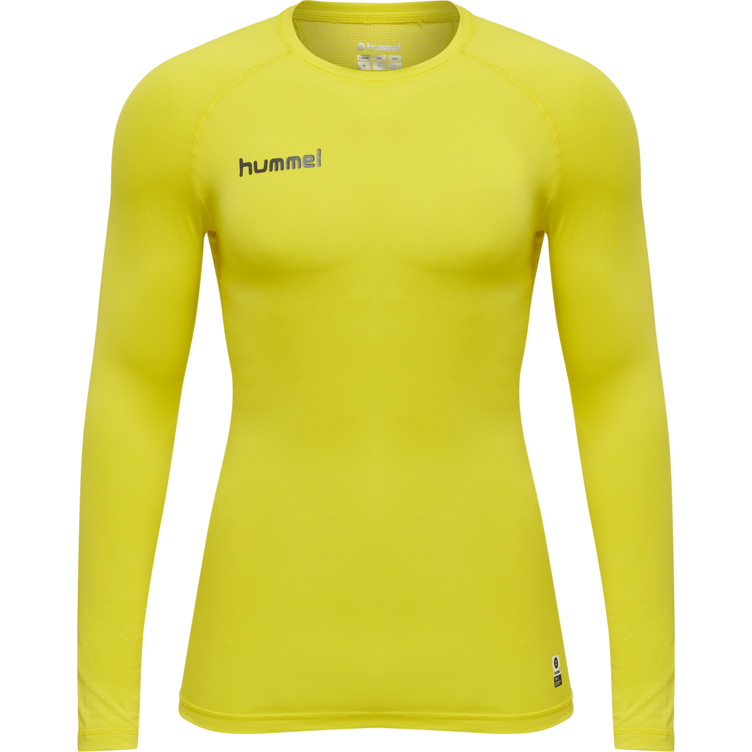 HUMMEL FIRST PERFORMANCE JERSEY L/S, BLAZING YELLOW, packshot