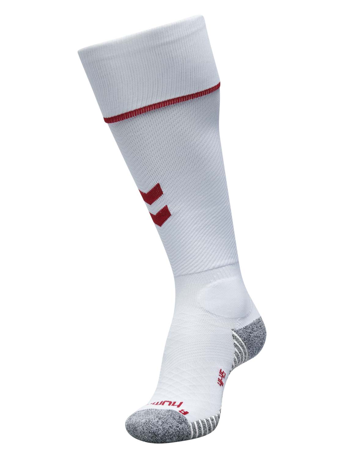 PRO FOOTBALL SOCK, WHITE/TRUE RED, packshot
