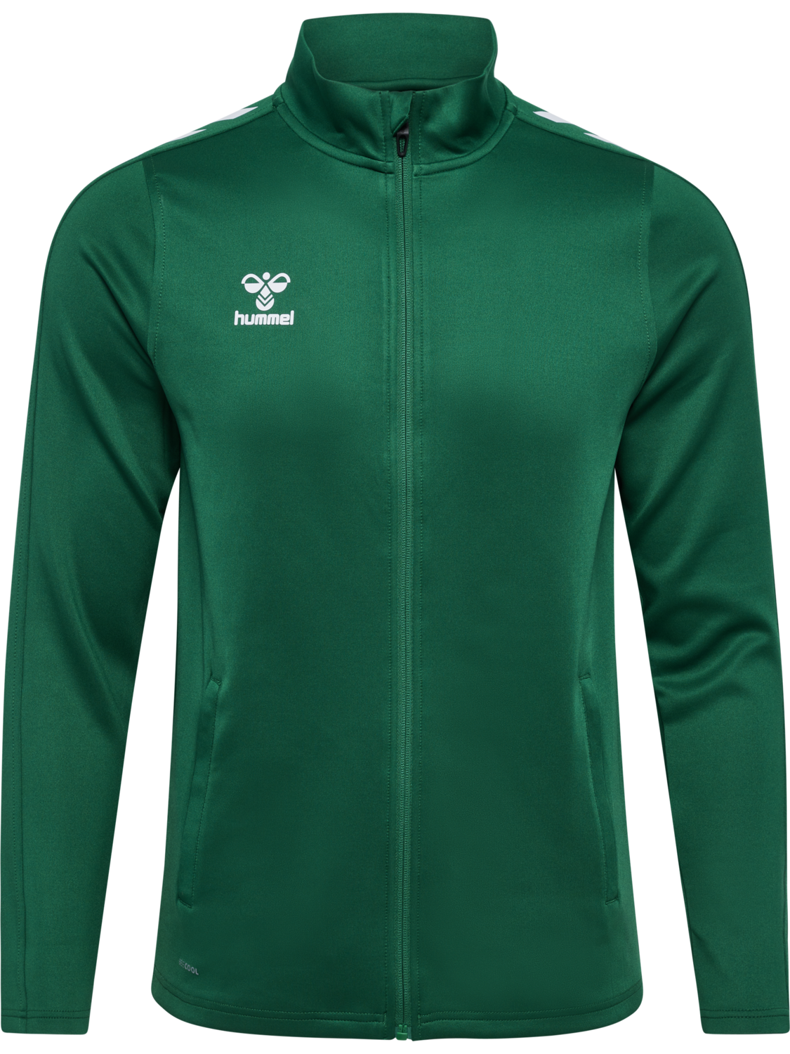 hmlCORE XK POLY ZIP SWEAT WOMAN, EVERGREEN, packshot