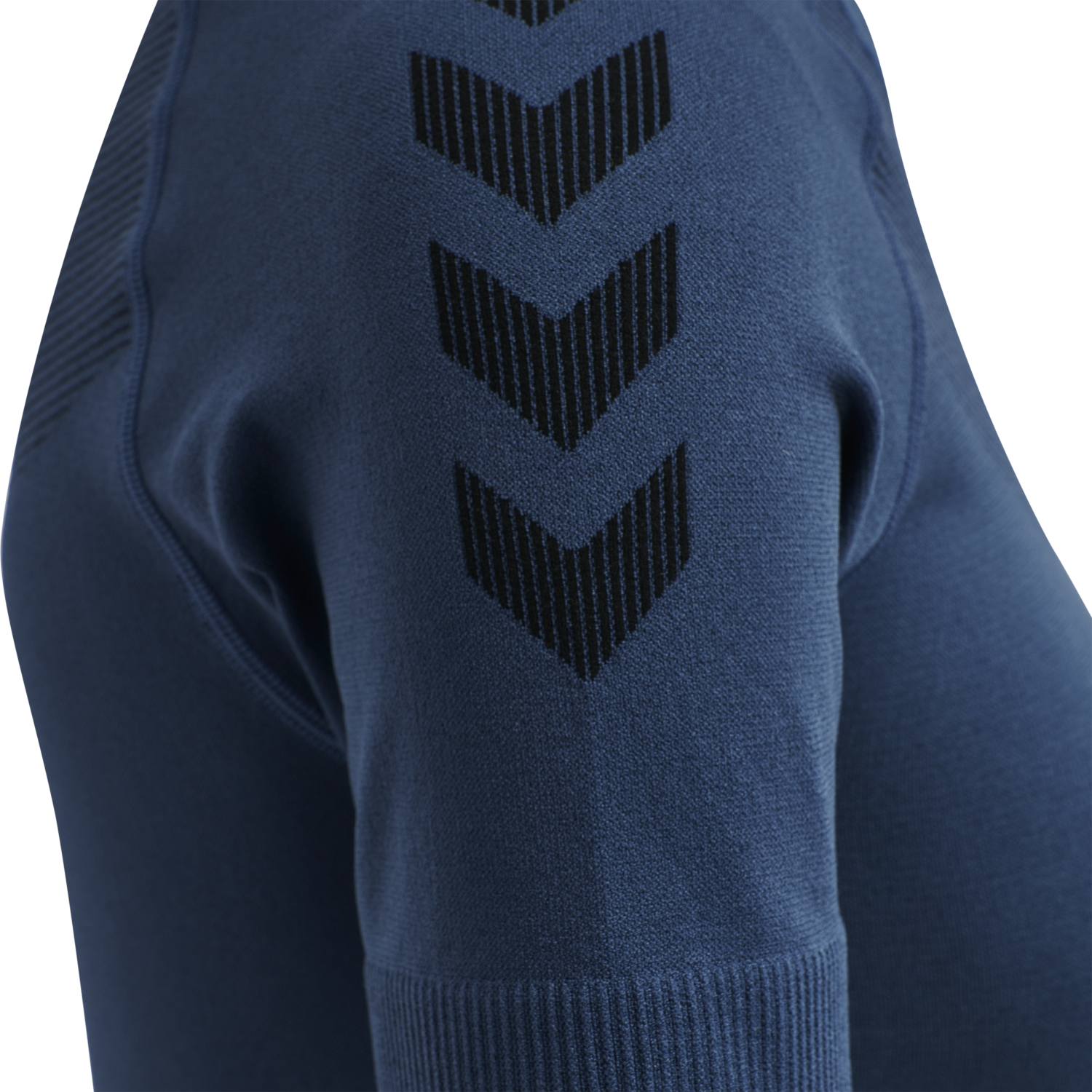 HUMMEL FIRST SEAMLESS JERSEY S/S WOMAN, DARK DENIM, packshot