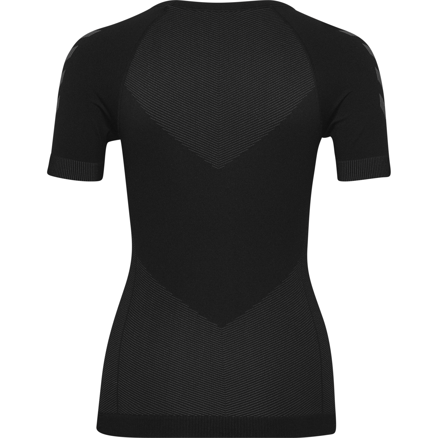 HUMMEL FIRST SEAMLESS JERSEY S/S WOMAN, BLACK, packshot