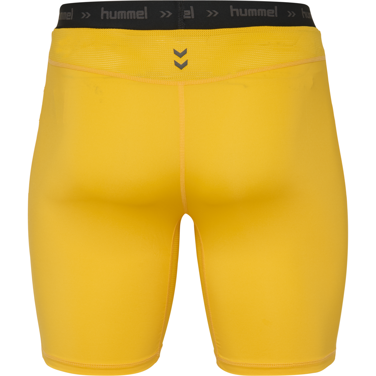 HUMMEL FIRST PERFORMANCE TIGHT SHORTS, SPORTS YELLOW, packshot