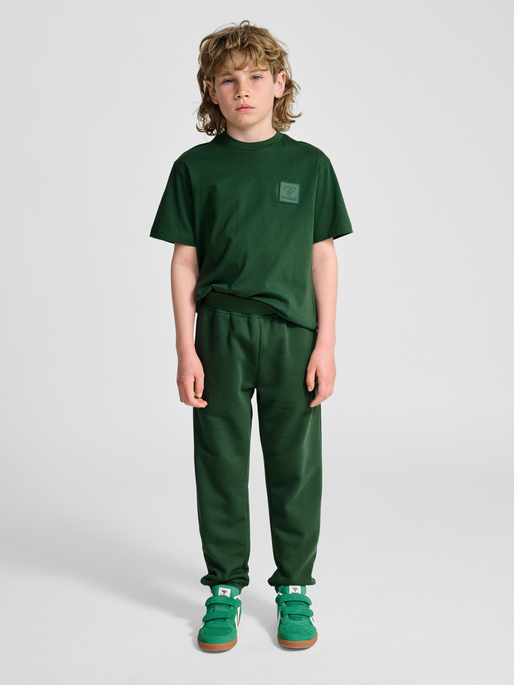 hmlCLEAN ADJUSTABLE PANTS, DARK GREEN, model