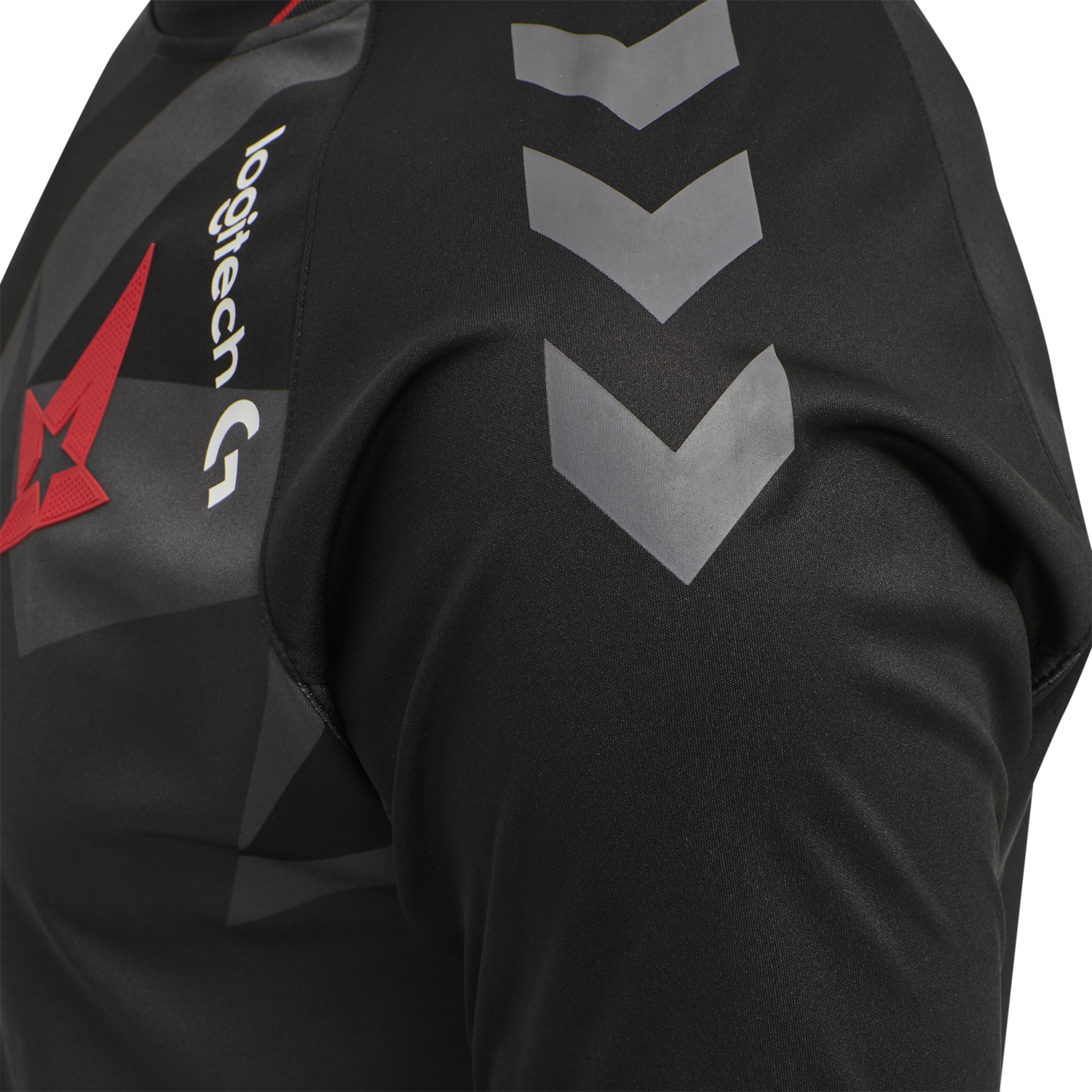 ASTRALIS 20/21 GAME JERSEY S/S, BLACK W/LOGO, packshot