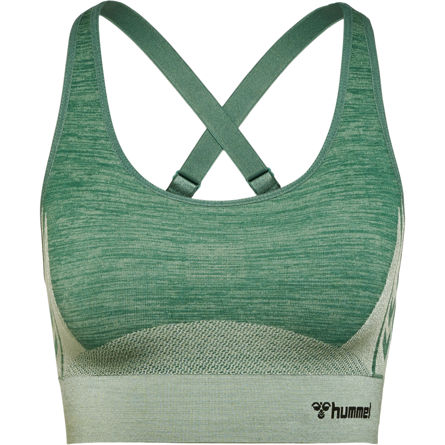 hmlCLEA SEAMLESS  SPORTS TOP, LAUREL WREATH/LILY PAD MELANGE, packshot