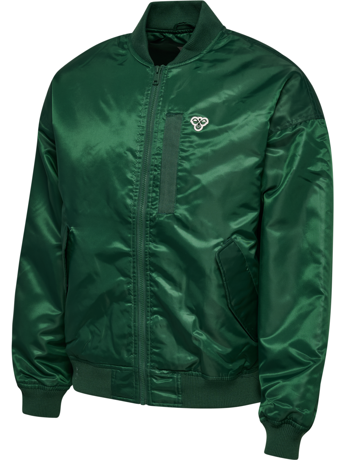 hmlBASEBALL JACKET BEE, DARK GREEN