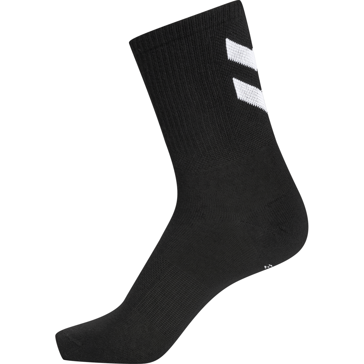hmlCHEVRON 6-PACK SOCKS, BLACK/BLACK, packshot