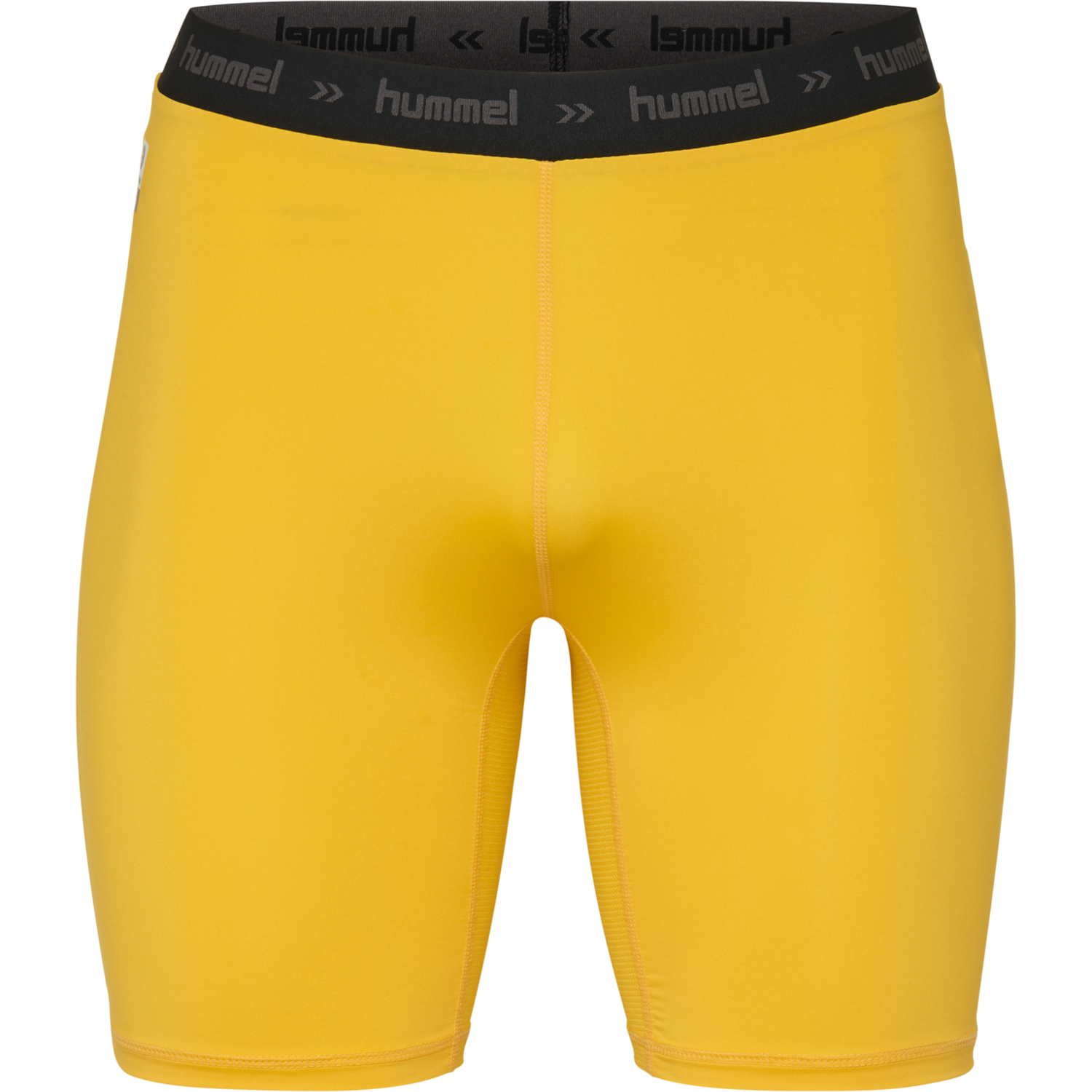 HUMMEL FIRST PERFORMANCE TIGHT SHORTS, SPORTS YELLOW, packshot