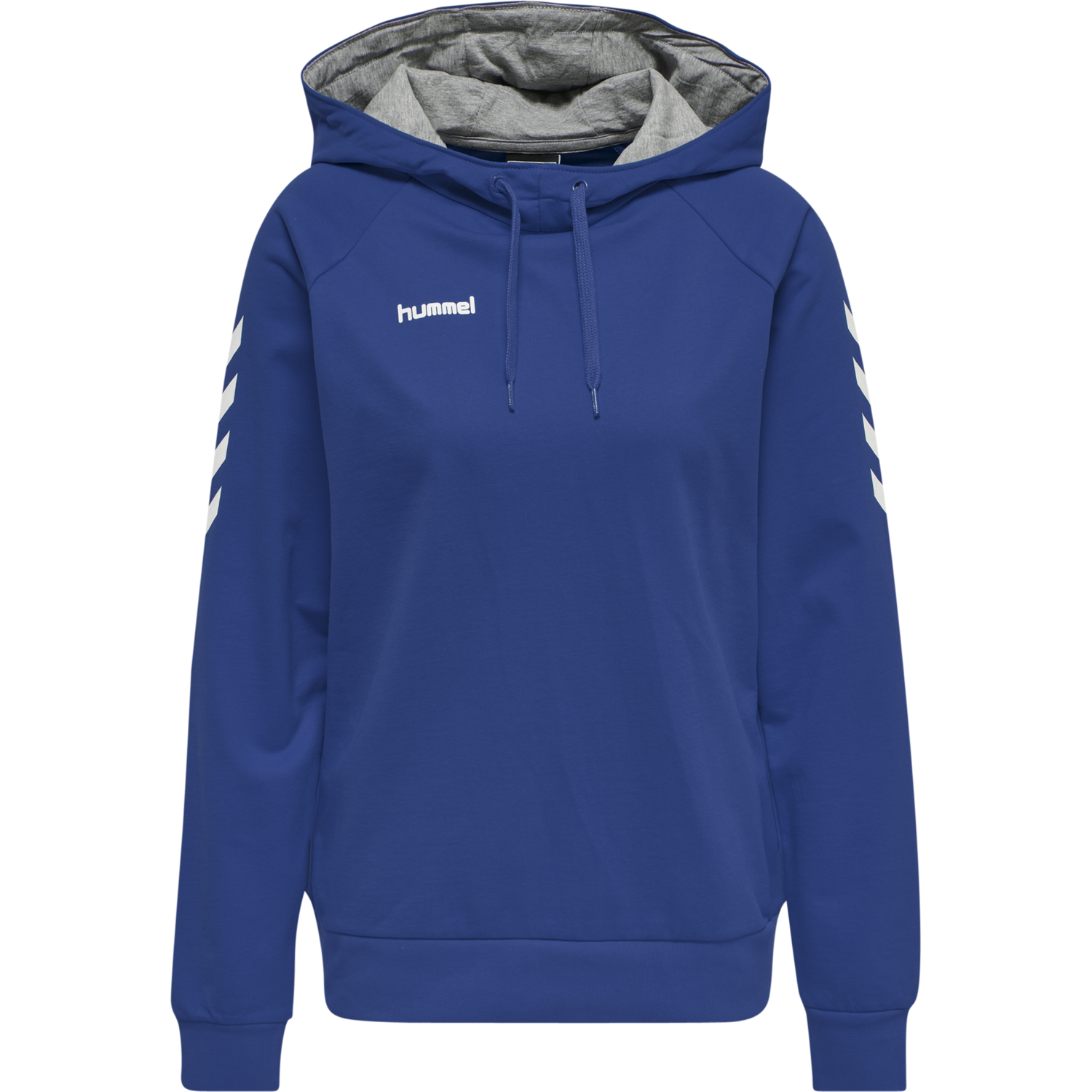 HUMMEL GO COTTON HOODIE WOMAN, TRUE BLUE, packshot