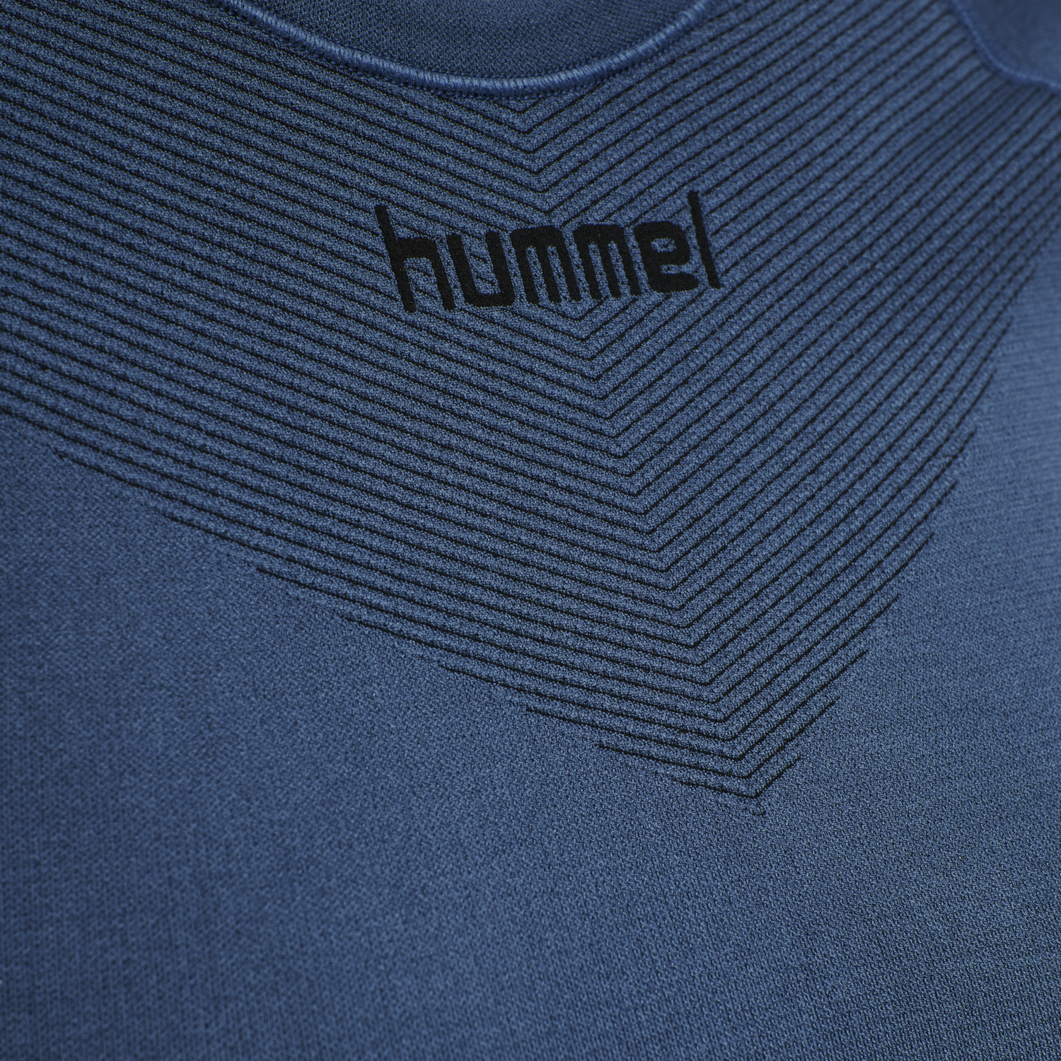 HUMMEL FIRST SEAMLESS JERSEY S/S WOMAN, DARK DENIM, packshot