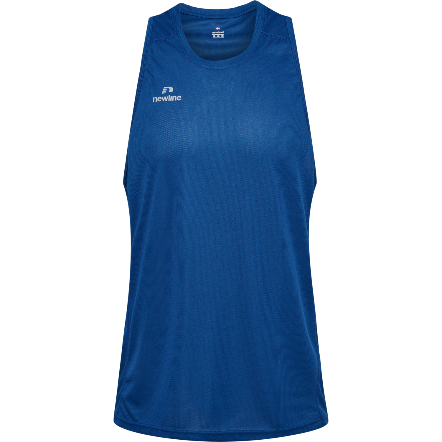 MEN'S ATHLETIC RUNNING SINGLET, TRUE BLUE, packshot